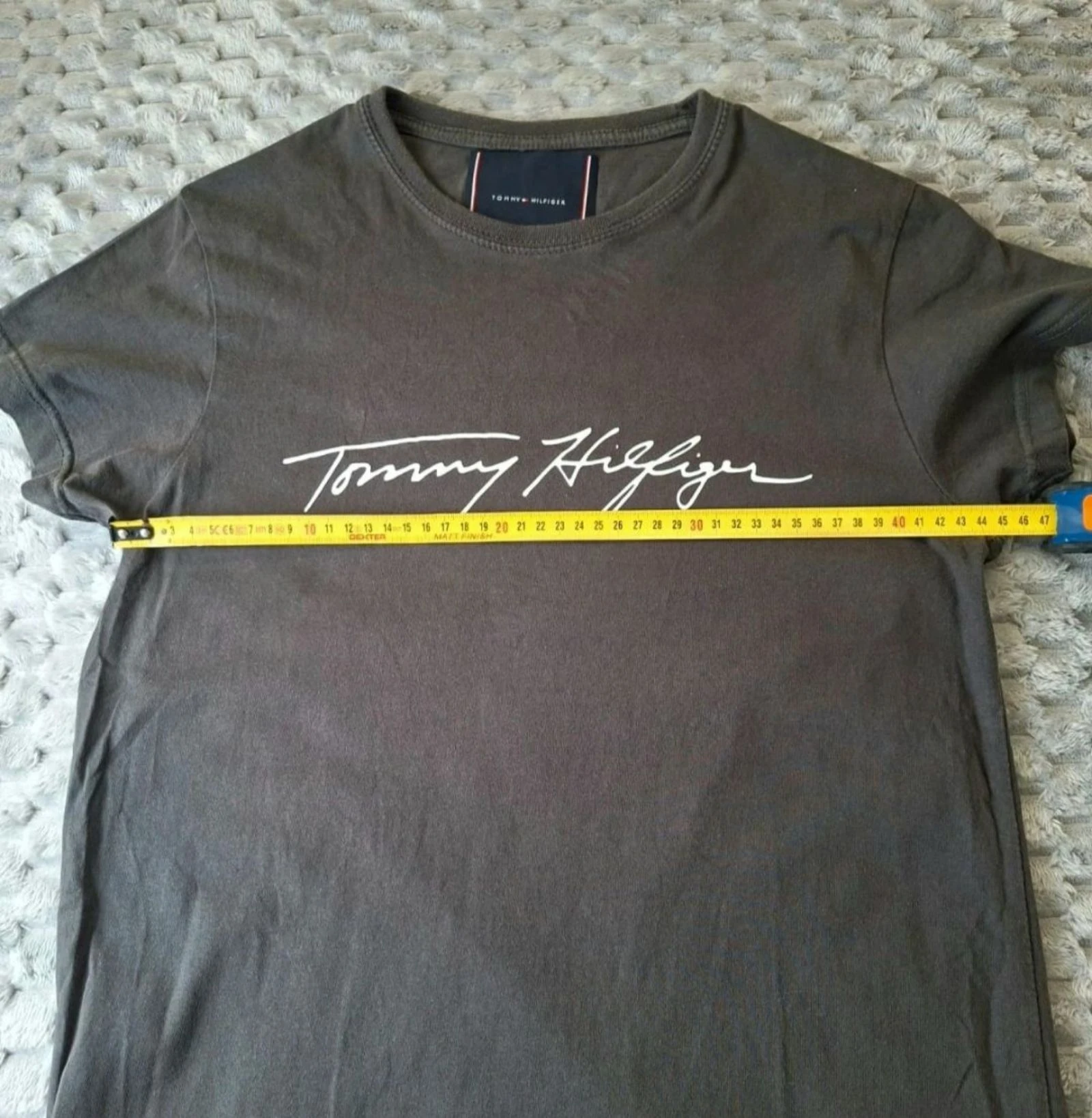Tommy Hilfiger T-shirt Grey Casual Streetwear Y2K 2000s – photo 8